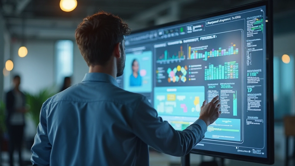 Designer organiseert onderzoeksgegevens in persona's en customer journey maps op digitaal bord